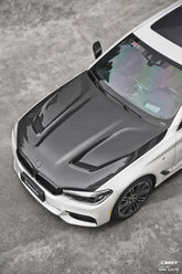 CMST Tuning Vented Carbon Fiber Hood Bonnet Ver.2 for BMW M5 F90 G30 540i M550i